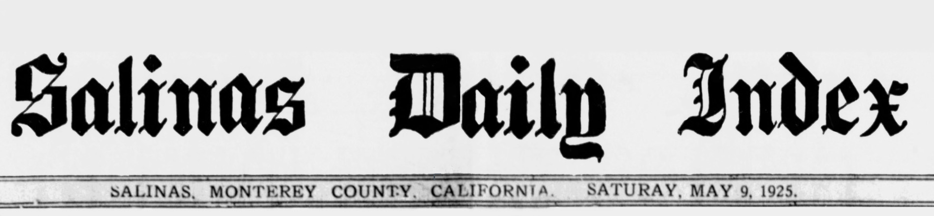 salinas daily index